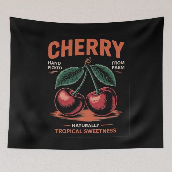 Item preview, Cherry Vintage Commercial Fruit Tropical  designed and sold by RsFilsingerArt.