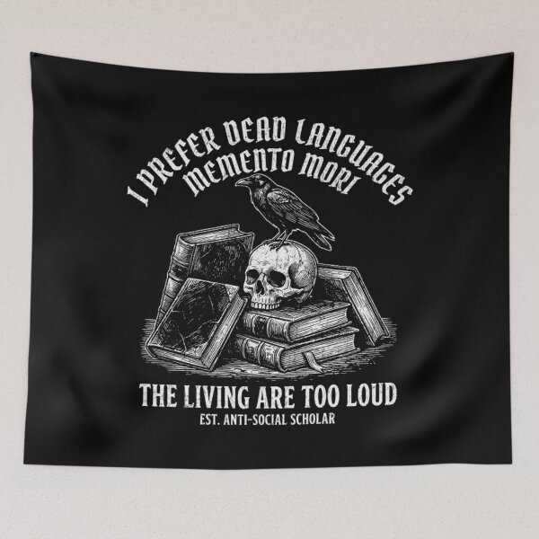 Item preview, Dark Academia Raven Skull Book Lover designed and sold by Mason-Pride.