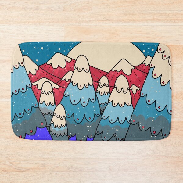 Item preview, Blue forest snow designed and sold by Swadeillustrations.