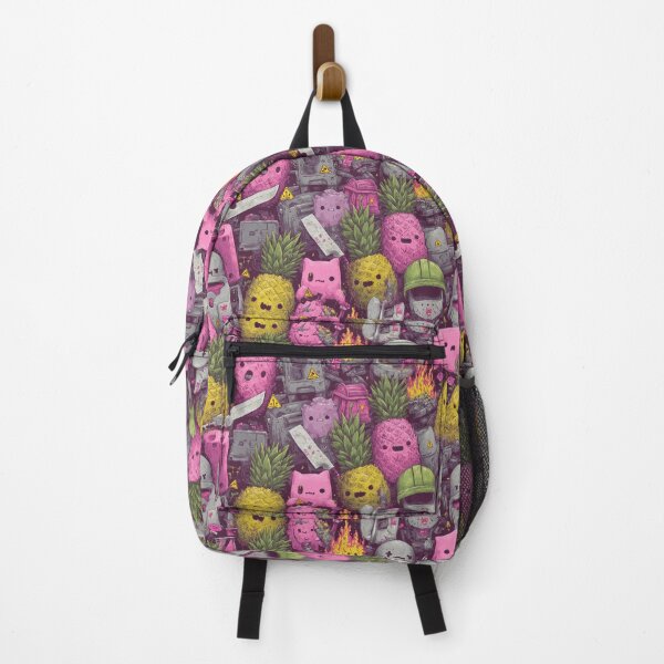 Item preview, Neon Monster Party Pineapple Pattern designed and sold by SQSHD-Pineapple.
