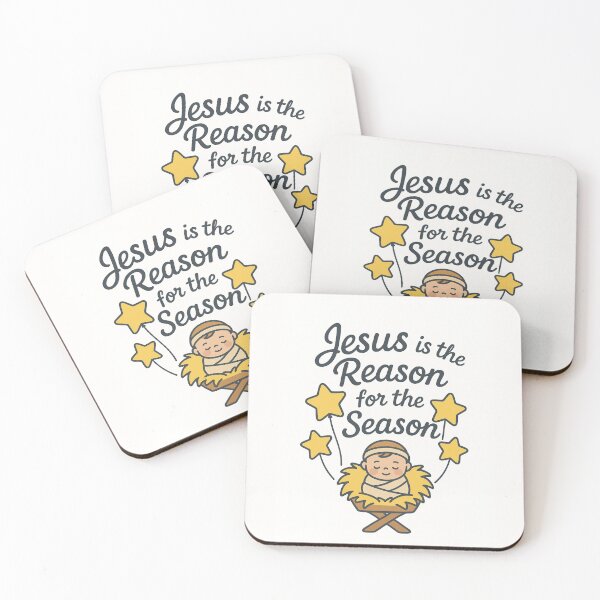 Item preview, Jesus Is the Reason for the Season – Cute Baby Jesus Nativity designed and sold by PunchDrop.