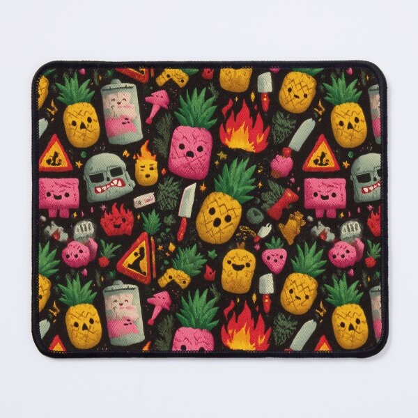 Item preview, Cute Chaos Pineapple Character Pattern designed and sold by SQSHD-Pineapple.