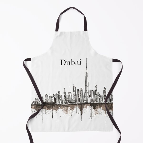 Item preview, Dubai Skyline Silhouette – Modern Cityscape Art designed and sold by Milipino.