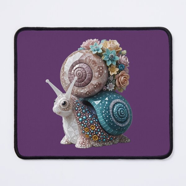 Item preview, A flower-laden snail in an imaginative depiction designed and sold by Mianku | Für das Leben.