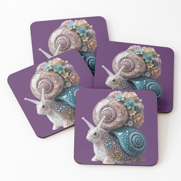 Item preview, A flower-laden snail in an imaginative depiction designed and sold by Mianku | Für das Leben.