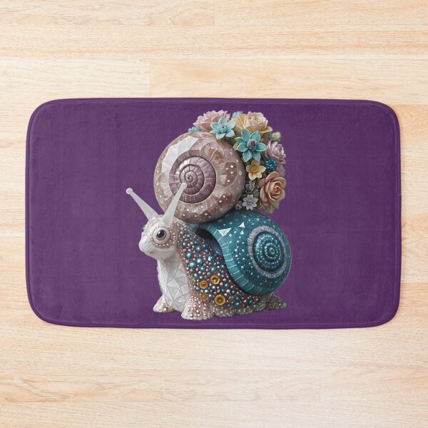 Item preview, A flower-laden snail in an imaginative depiction designed and sold by Mianku | Für das Leben.