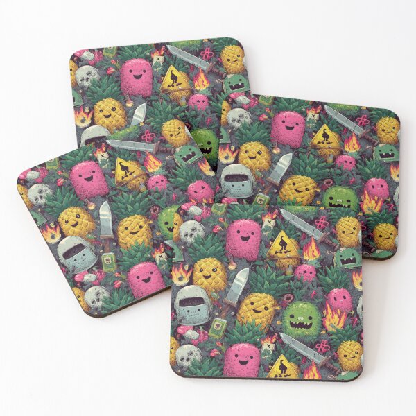 Item preview, Spiky Mayhem Pineapple Pattern designed and sold by SQSHD-Pineapple.