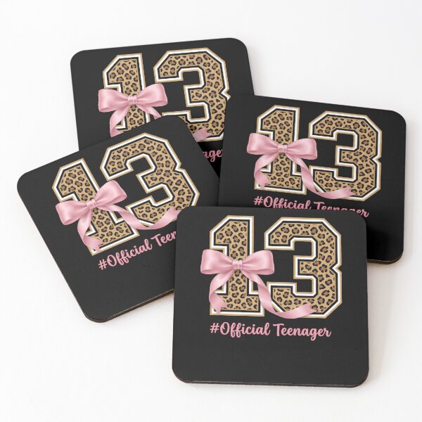 Item preview, 13 Year Old Girl Official Birthday Pink Coquette Leopard  designed and sold by elderberry.
