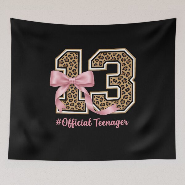 Item preview, 13 Year Old Girl Official Birthday Pink Coquette Leopard  designed and sold by elderberry.