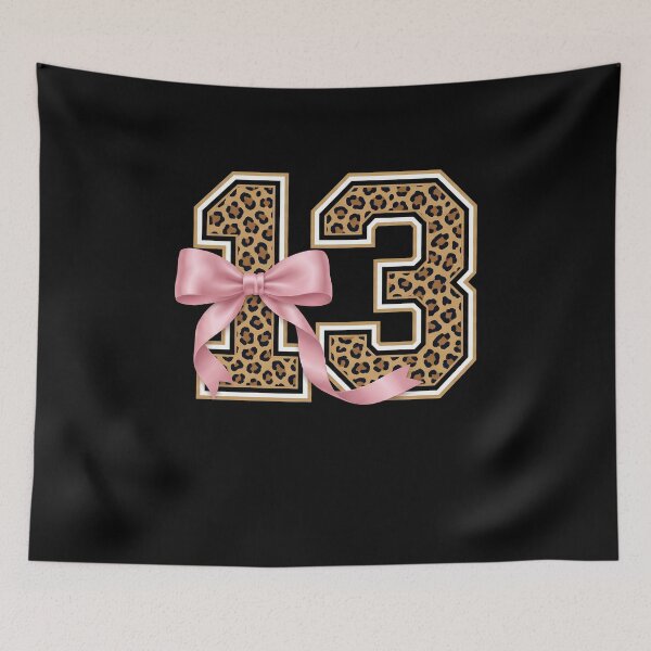 Item preview, 13 Year Old Girl 13th Birthday Pink Coquette Bow Leopard  designed and sold by elderberry.