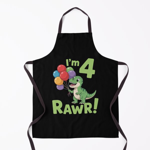 Item preview, Dinosaur 4th Birthday I'm Four Rawr Cute Party designed and sold by RsFilsingerArt.