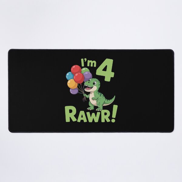 Item preview, Dinosaur 4th Birthday I'm Four Rawr Cute Party designed and sold by RsFilsingerArt.