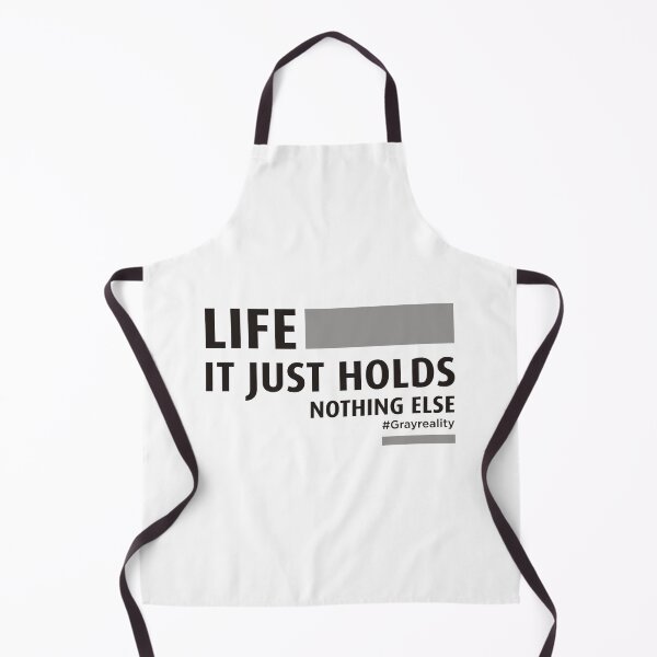 Item preview, Life. It Just Holds. Nothing Else White on Black designed and sold by Wiggly Lines.