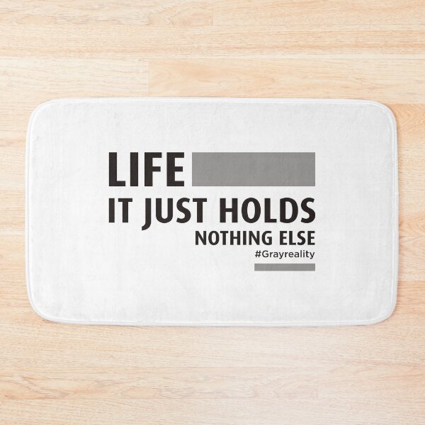 Item preview, Life. It Just Holds. Nothing Else White on Black designed and sold by Wiggly Lines.