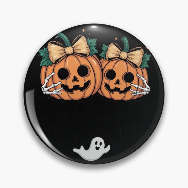Item preview, He Likes My Pumpkins I Like His Broomstick Couple Halloween2 designed and sold by VerseFarm.