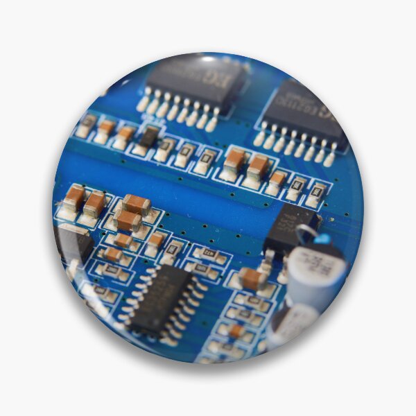 Item preview, Close-up of electronic circuit board with resistors and capacitors designed and sold by IgorKovalenko.