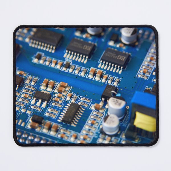 Item preview, Close-up of electronic circuit board with resistors and capacitors designed and sold by IgorKovalenko.