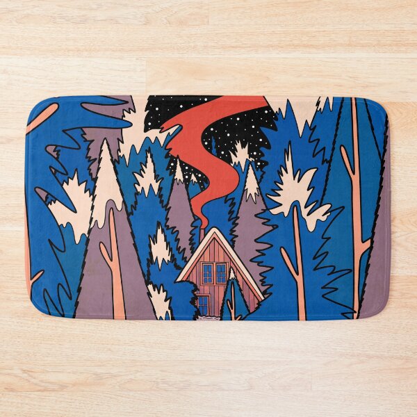 Item preview, Winter cabin designed and sold by Swadeillustrations.