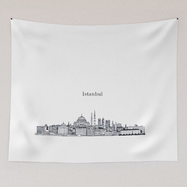 Item preview, Istanbul Skyline Silhouette – Iconic Cityscape Art designed and sold by Milipino.
