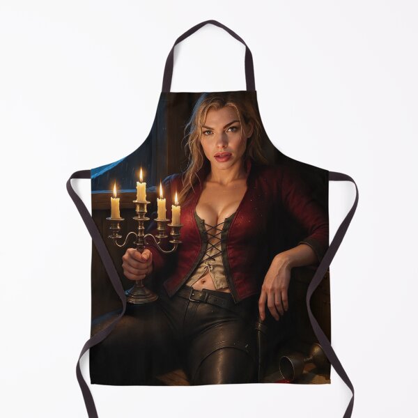 Item preview, Bold woman holds candelabra designed and sold by CathryneDelamort.