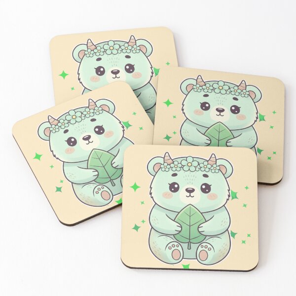 Item preview, Kawaii Cosmic Zodiac: TAURUS, The Gentle Earth Bear designed and sold by SebastianSpace.