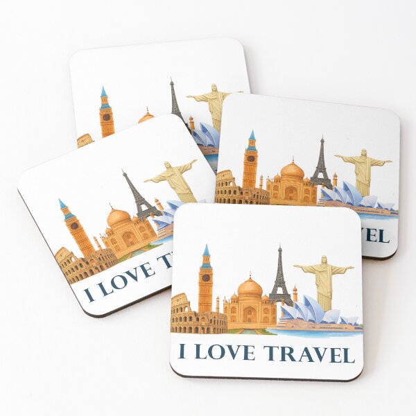 Item preview, i love travel merch designed and sold by AYMAART.