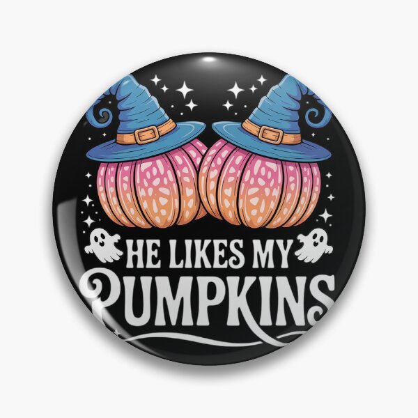 Item preview, He Likes My Pumpkins I Like His Broomstick Couples Halloween4 designed and sold by VerseFarm.