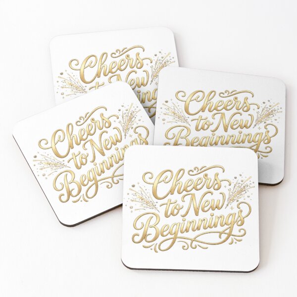 Item preview, Cheers to New Beginnings designed and sold by YourDesignVibes.