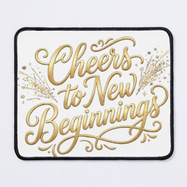 Item preview, Cheers to New Beginnings designed and sold by YourDesignVibes.