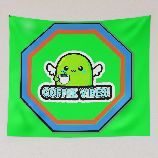 Item preview, Cute Coffee Vibes Kawaii Character – Funny Coffee Lover Design designed and sold by Ahilwani.