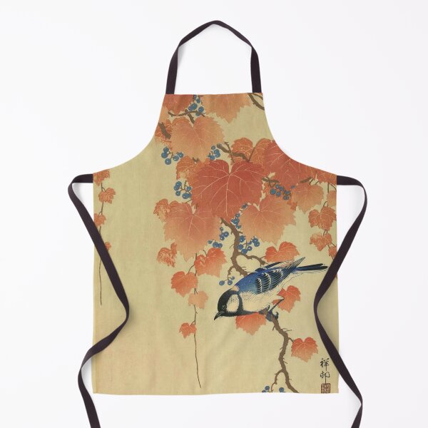 Item preview, Bird and Red Ivy by Ohara Koson : Vintage Shin Hanga Japanese Poster designed and sold by artofuniverse.