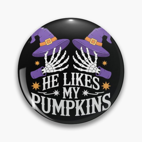 Item preview, He Likes My Pumpkins I Like His Broomstick Halloween Couples4  designed and sold by VerseFarm.