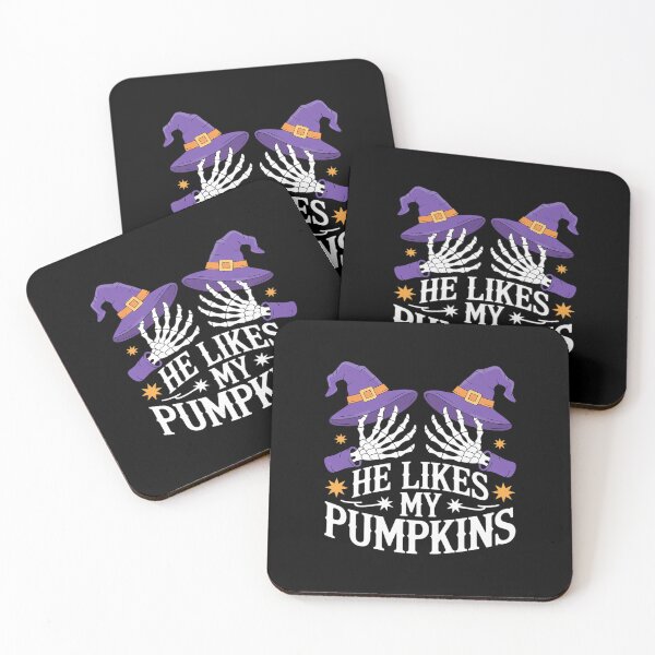 Item preview, He Likes My Pumpkins I Like His Broomstick Halloween Couples4  designed and sold by VerseFarm.