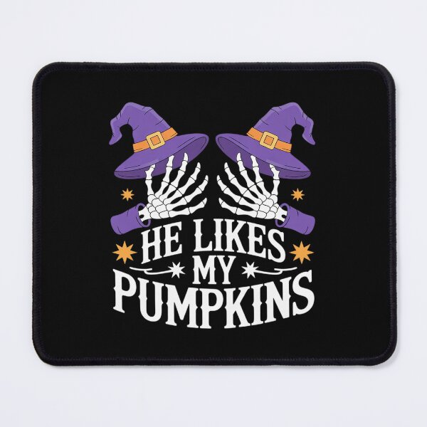 Item preview, He Likes My Pumpkins I Like His Broomstick Halloween Couples4 designed and sold by VerseFarm.