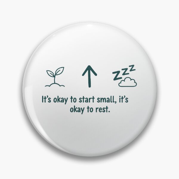 Item preview, Start Small Rest Growth Mindfulness Icons Design designed and sold by Fuechse.