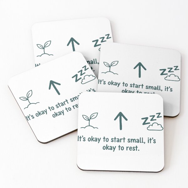 Item preview, Start Small Rest Growth Mindfulness Icons Design designed and sold by Fuechse.