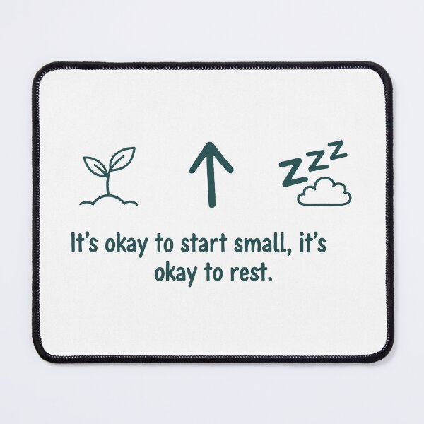 Item preview, Start Small Rest Growth Mindfulness Icons Design designed and sold by Fuechse.