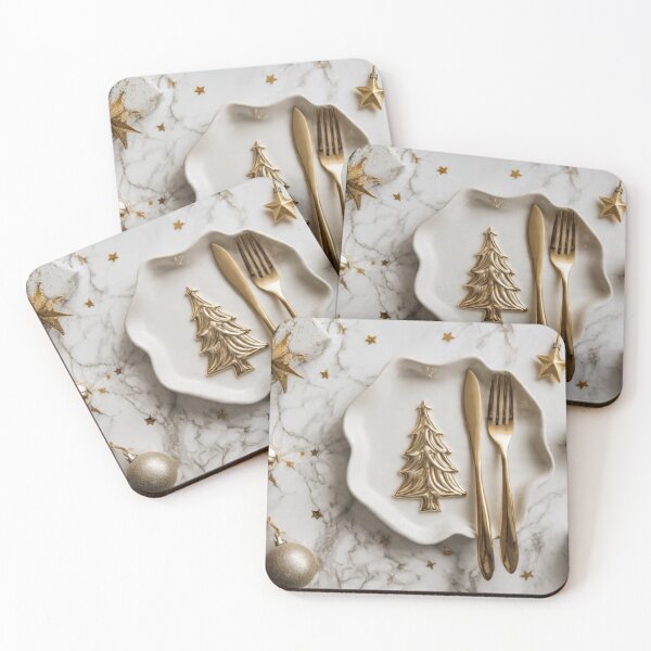 Item preview, Festive Christmas Tray Plate with Holiday Decorations and Seasonal Table Setting designed and sold by LeoArt007.
