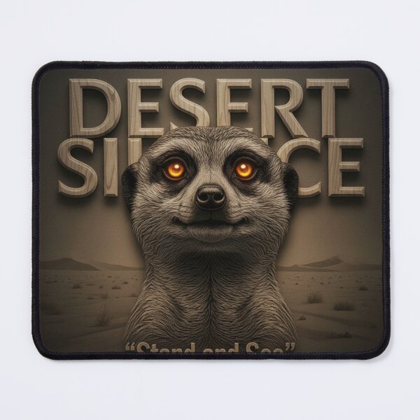 Item preview, Meerkat Desert Silence Primal, Watchful, Textured Woodcut Art designed and sold by SavannaStrikes.