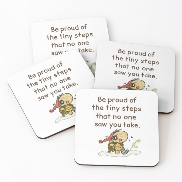 Item preview, Tiny Steps Matter – Hand-Embroidered Courage & Growth Sticker Art designed and sold by Gurjeetpixelart.