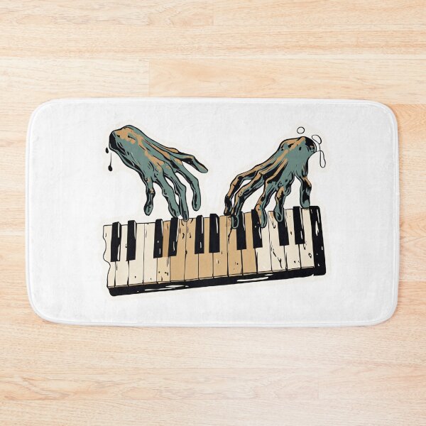 Item preview, Zombie Hands Playing Piano — Cartoon Music Design designed and sold by SleekLineSketches.