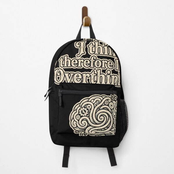 Item preview, I Think, Therefore I Am… Overthinking – Funny Nerd Brain Design designed and sold by SoulenCify.