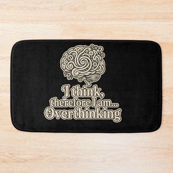 Item preview, I Think, Therefore I Am… Overthinking – Funny Nerd Brain Design designed and sold by SoulenCify.