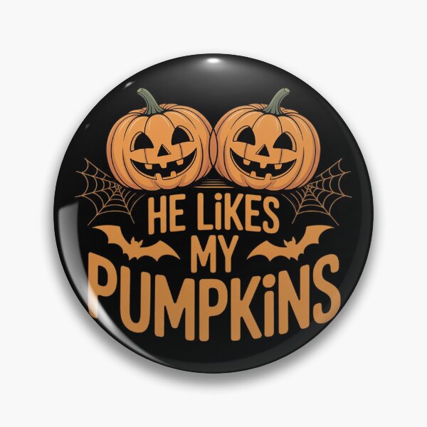 Item preview, He Likes My Pumpkins Matching Couples Pumpkin Hallowee5  designed and sold by VerseFarm.