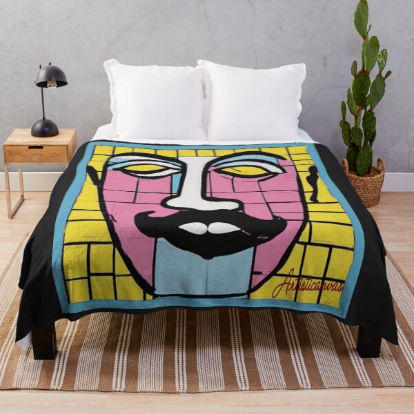 Item preview, "Geometric Pop Art Portrait" designed and sold by Artisticanvas.