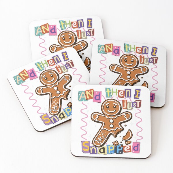 Item preview, Funny Gingerbread Meltdown – “And Then I Just Snapped” Holiday Chaos Edition designed and sold by TheNameCraftery.