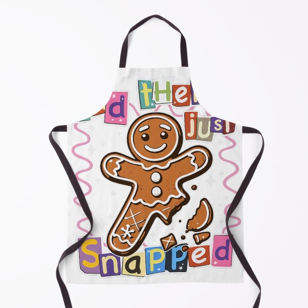 Item preview, Funny Gingerbread Meltdown – “And Then I Just Snapped” Holiday Chaos Edition designed and sold by TheNameCraftery.