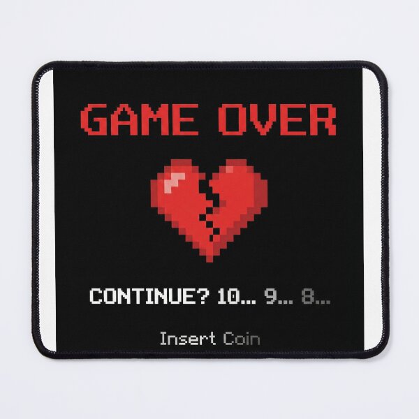 Item preview, Game Over Heart - Retro Arcade Breakup designed and sold by ryanguas.