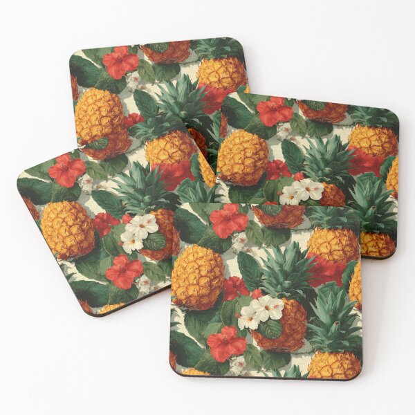 Item preview, Tropical Heirloom Pineapple Pattern designed and sold by SQSHD-Pineapple.