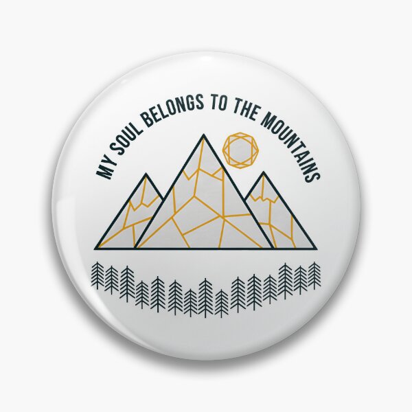 Item preview, Geometric My Soul Belongs to the Mountains design designed and sold by Fuechse.